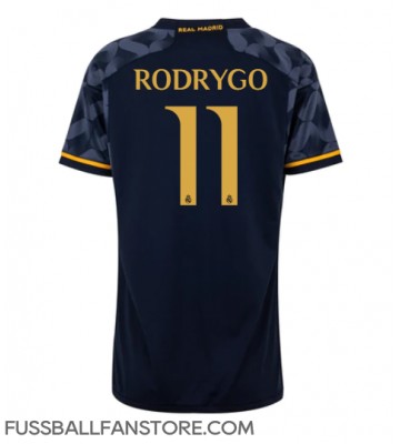 Real Madrid Rodrygo Goes #11 Replik Auswärtstrikot Damen 2023-24 Kurzarm